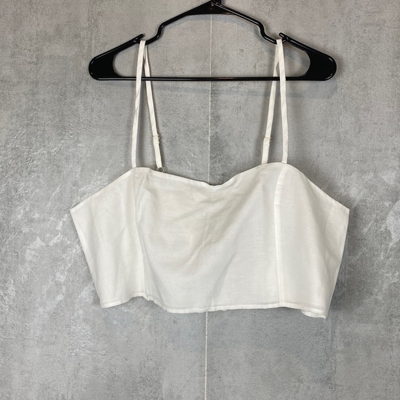 NWT Victorias Secret linen crop tank - Picture 2 of 6